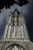 Kirchenturm, Normandie, Frankreich